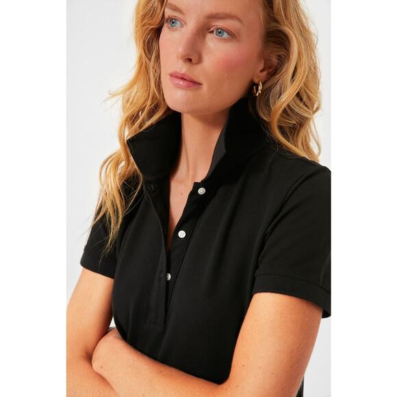 TUCKERNUCK Black Pique May Polo Dress Size M NWT Retail $148 Tuckernuck - Picture 6 of 7